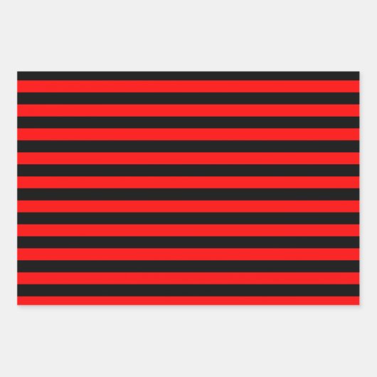 Rood/zwarte patronen Reeks papierblad voor ompakke Inpakpapier Vel (Voorkant)