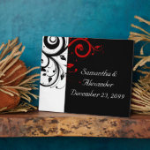 Rood-zwarte wijnstokken fotoplaat (Zijkant)