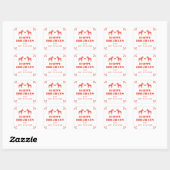 Rood Zweeds Dala Paard Geschenk Sticker (Vel)