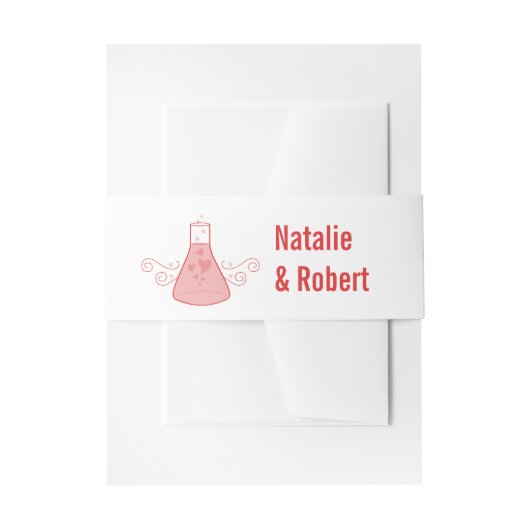 Rood-zweet-gebitsverband Uitnodigingen Wikkel (Voorkant Voorbeeld)