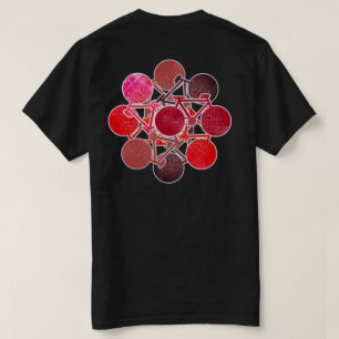 roodachtige fietsen . fietsen / fietsen koel t-shirt