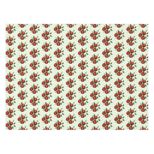 Roodappelsap Vrucht Gingham Tafelkleed (Voorkant (Horizontaal))