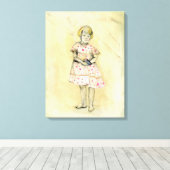 Roodbaardvogel 2013 canvas afdruk (Insitu (Houten vloer))