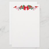 Roodbaarheiddag bovengrens Bow Cardinals Briefpapier (Voorkant / Achterkant)