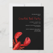 Roodbaars kookplaat rode kreeft zwart kaart (Voorkant)