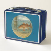 Roodbaars Metal Lunchbox (Achterkant)
