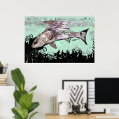 Roodbaars Poster (Thuiskantoor)