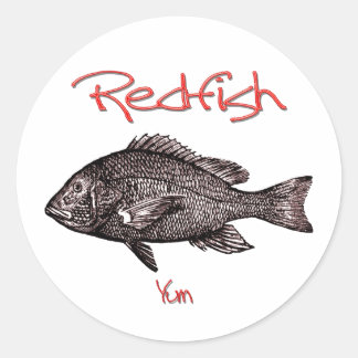 roodbaars ronde sticker