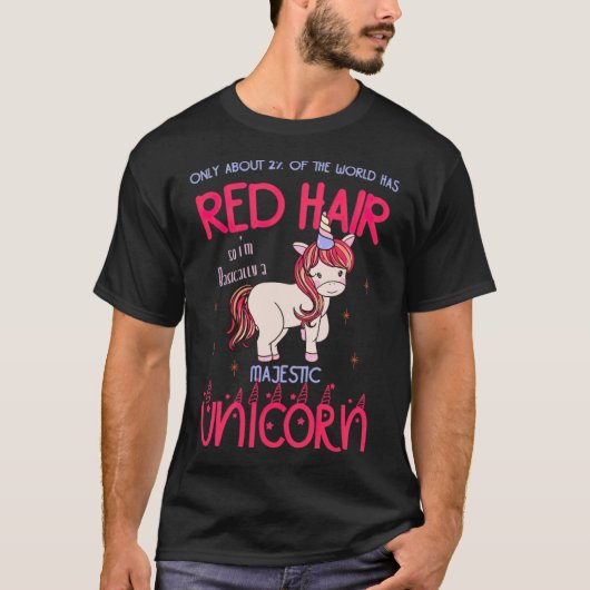 roodbaars, rood haar, cool t-shirt (Voorkant)