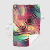 Roodbaars tot groen kleurrijk gekruist 'stranddoek golfhanddoek (Insitu)