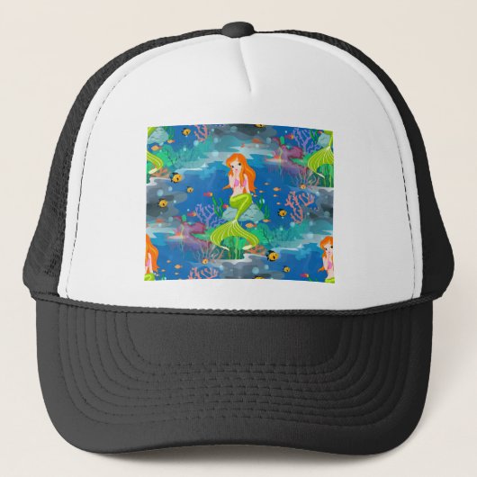 roodbaars trucker pet (Voorkant)