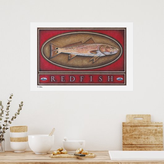 Roodbaarse Posters, Prints en Lijsten (Keuken)