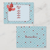 Roodbaarsvogel Visitekaartje (Voorkant / Achterkant)