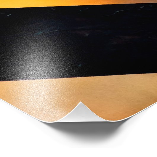 Roodbaarzen in de herfsttuin foto afdruk (Hoek)