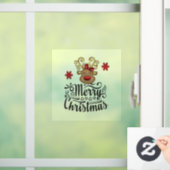 Roodbaarzen rode snuitneus raamsticker (Huis)