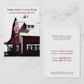 Roodbarnland Levend Boerderij Visitekaartje (Voorkant / Achterkant)