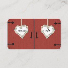 Roodbaron en Daisies country Wedding Reception Plaatskaartje