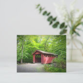 Roodbedekking brug briefkaart (Staand voorkant)