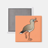 Roodbeige Seriema Magneet (Voorkant / Achterkant)