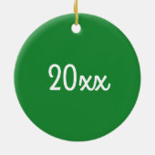 Roodbloem Pepper Gardening Keramisch Ornament (Achterkant)