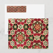 roodbloemige medici briefkaart (Voorkant / Achterkant)