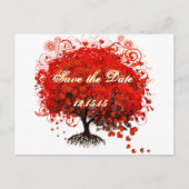 Roodbomen voor T-shirts, cadeautjes, stickers en p Aankondigingskaart (Voorkant)