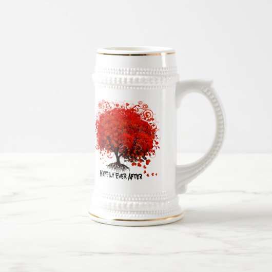 Roodbomen voor T-shirts, cadeautjes, stickers en p Bierpul (Rechts)