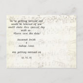 Roodboombruiloft sparen de datum aankondigingskaart (Achterkant)