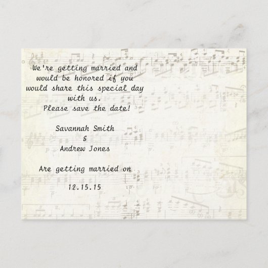 Roodboombruiloft sparen de datum aankondigingskaart (Achterkant)