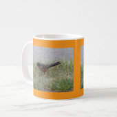 Roodborst in de Gras Mok (Voorkant links)