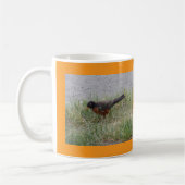 Roodborst in de Gras Mok (Links)