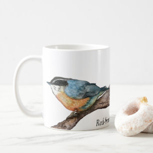 Roodborst Nuthatch White Coffee Mok