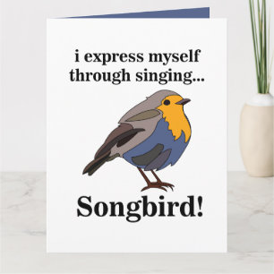 Roodborst Zangvogel Kaart
