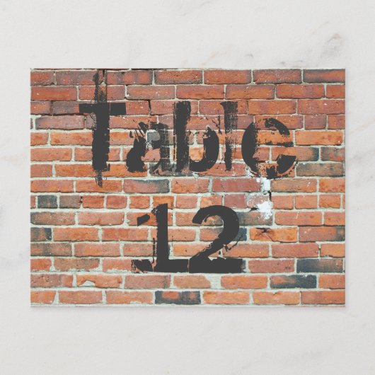 Roodbrick Graffiti Briefkaart (Voorkant)