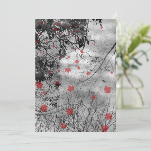 Roodbriefdag Gothic Weddenschap Kaart (Staand voorkant)