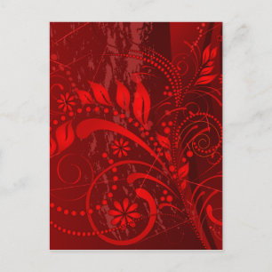 roodbruin briefkaart