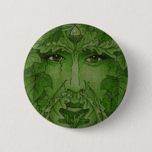roodbruin ronde button 5,7 cm