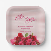 Roodbruin van rozemarijn papieren bordje (Voorkant)