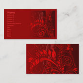 roodbruin visitekaartje (Voorkant / Achterkant)