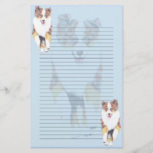 Roodbruine banketbakkerij van Red Merle Aussie Briefpapier