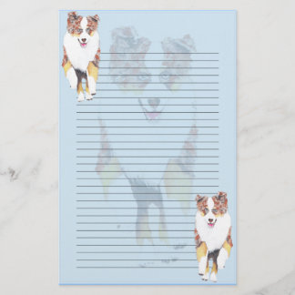 Roodbruine banketbakkerij van Red Merle Aussie Briefpapier