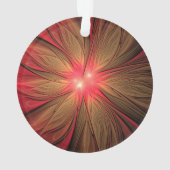 Roodbruine bloem ornament (achterkant)