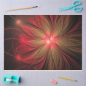 Roodbruine bloem tissuepapier (Craft)