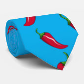 roodbruine paprika stropdas (Opgerold)