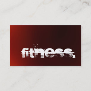 Roodbruine Persoonlijke Trainer Fitness Visitekaar Visitekaartje