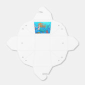 roodbruine zeemaver bedankdoosjes (Uitgevouwen)