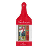 roodbruinkoolvis snijplank (Voorkant)