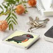 Roodbuikparrot Sleutelhanger (Zijkant)