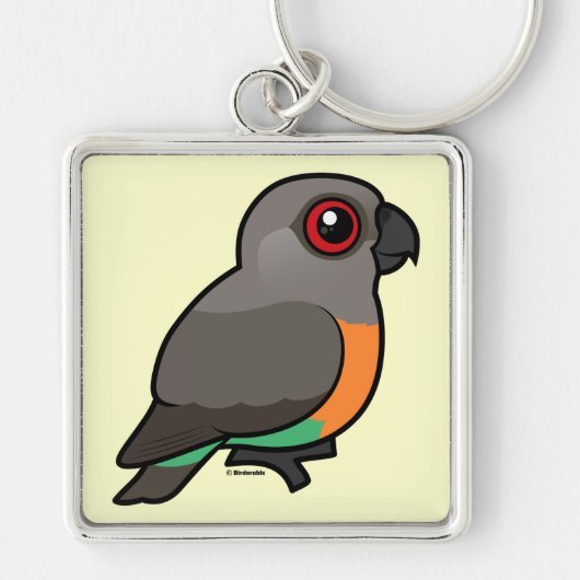 Roodbuikparrot Sleutelhanger (Voorkant)