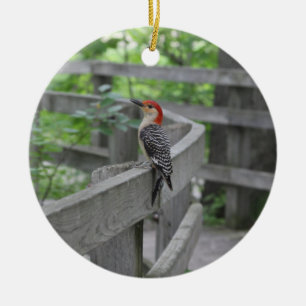 Roodbuikspecht Keramisch Ornament